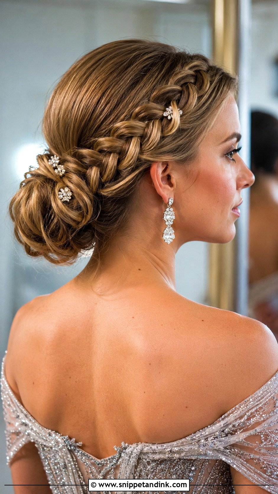 Side Braid Updo for Wedding - Snippet and Ink - 20 Side Braid Hairstyles for Wedding