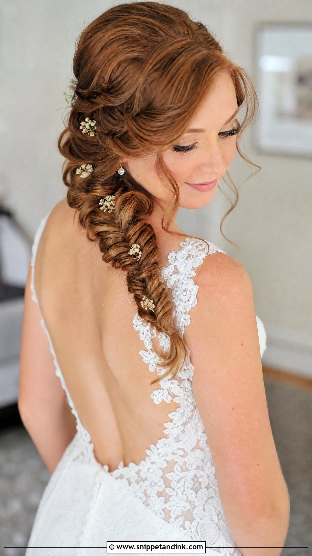 Side Braid Wedding Hair - Snippet and Ink - 15 Fun Wedding Hair Ideas
