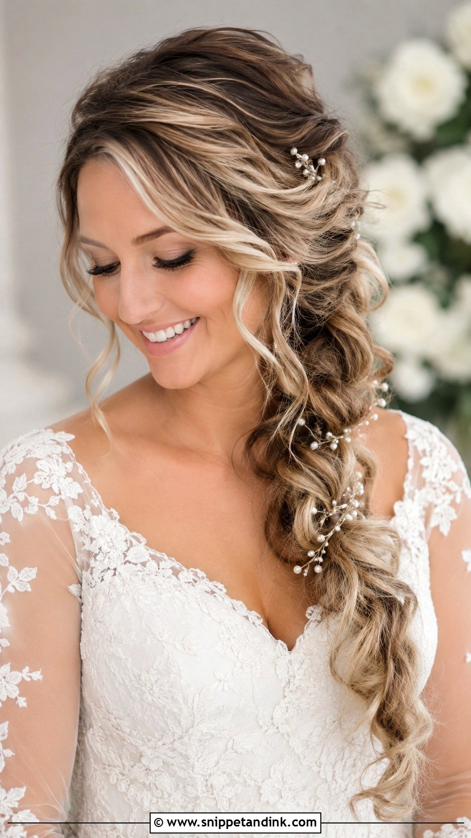 Side Braid Wedding Hair - Snippet and Ink - 15 Wedding Hair One Side Ideas