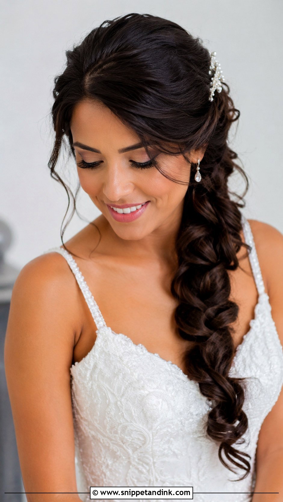 Side Braid Wedding Hair - Snippet and Ink - 20 Braided Hair for Wedding Ideas