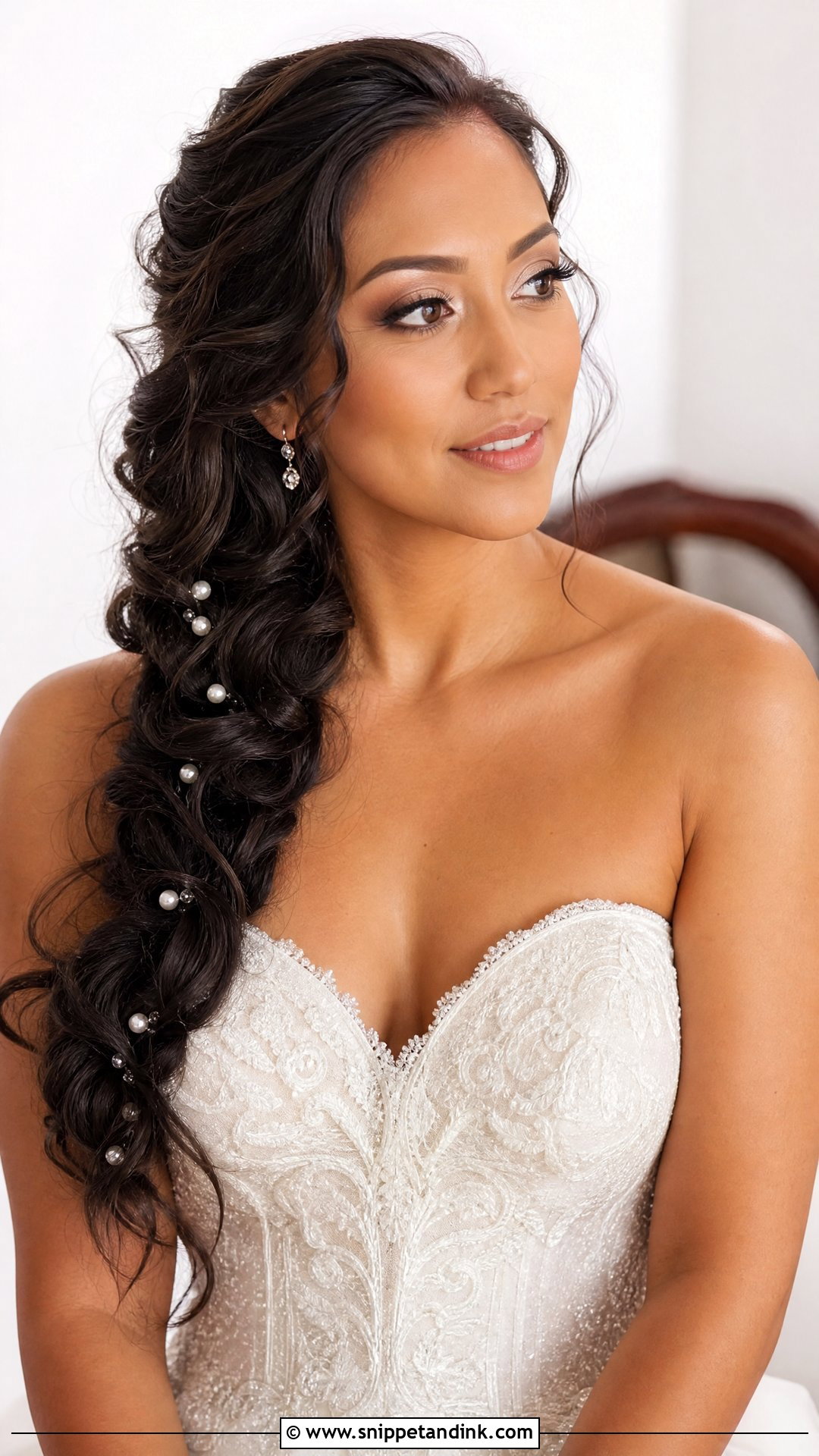 Side Braid Wedding Hair - Snippet and Ink - 15 Braided Wedding Hairstyle Ideas