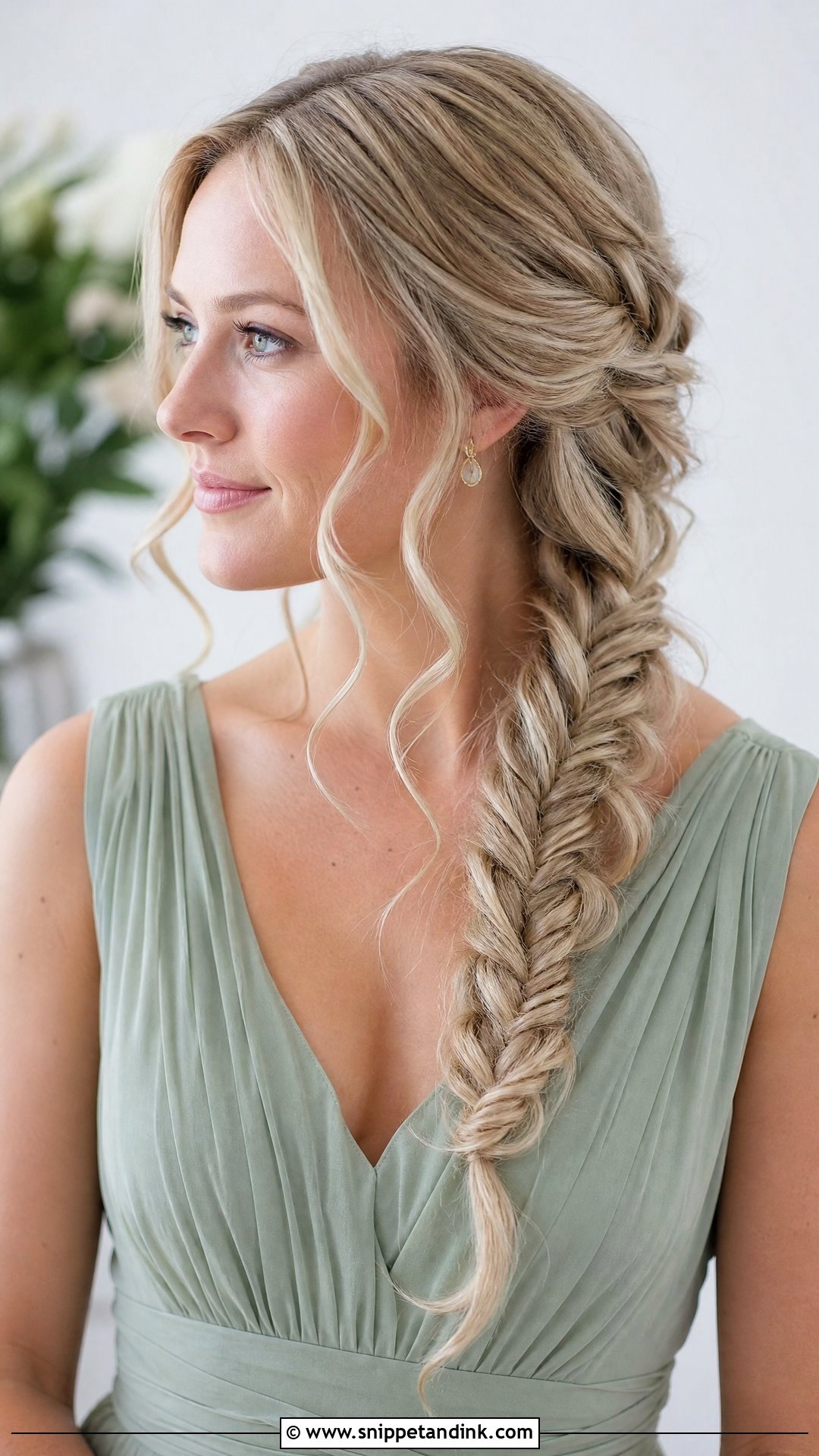 Side Braid Wedding Hairstyle - Snippet and Ink - 15 Basic Hairstyles for Wedding