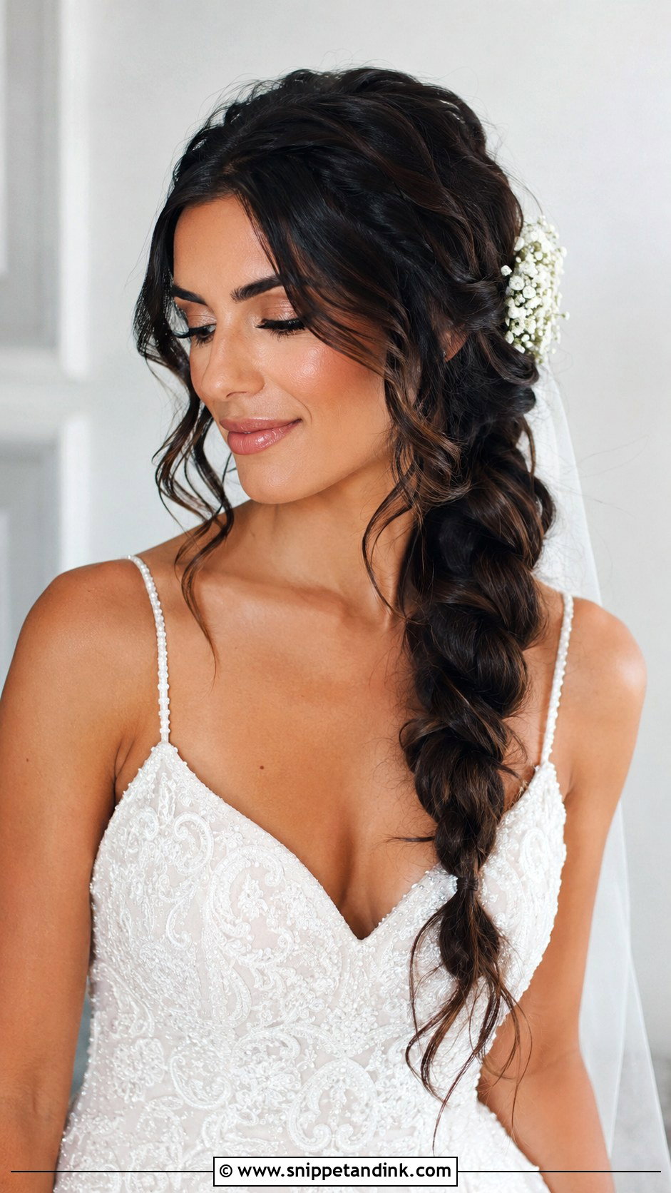 Side Braid Wedding Hairstyle - Snippet and Ink - 20 Elegant Braided Hairstyles Weddings