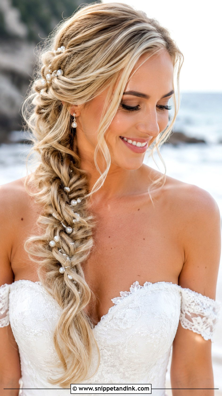 Side Braid Wedding Hairstyle - Snippet and Ink - 25 Wedding Hairstyles with Braids