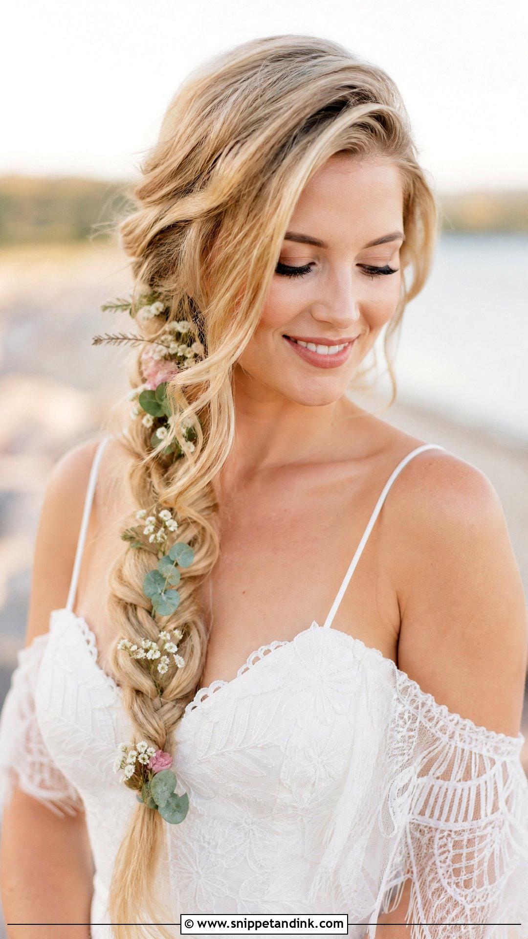 Side Braid Wedding Hairstyle - Snippet and Ink - 30 Easy Wedding Hairstyles Do It Yourself