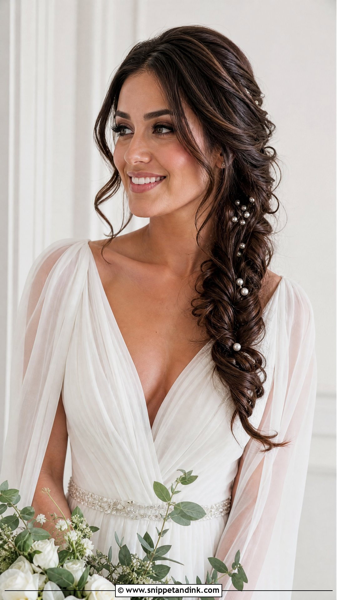 Side Braid Wedding Hairstyle - Snippet and Ink - 15 Easy Do It Yourself Bride Wedding Hairstyles