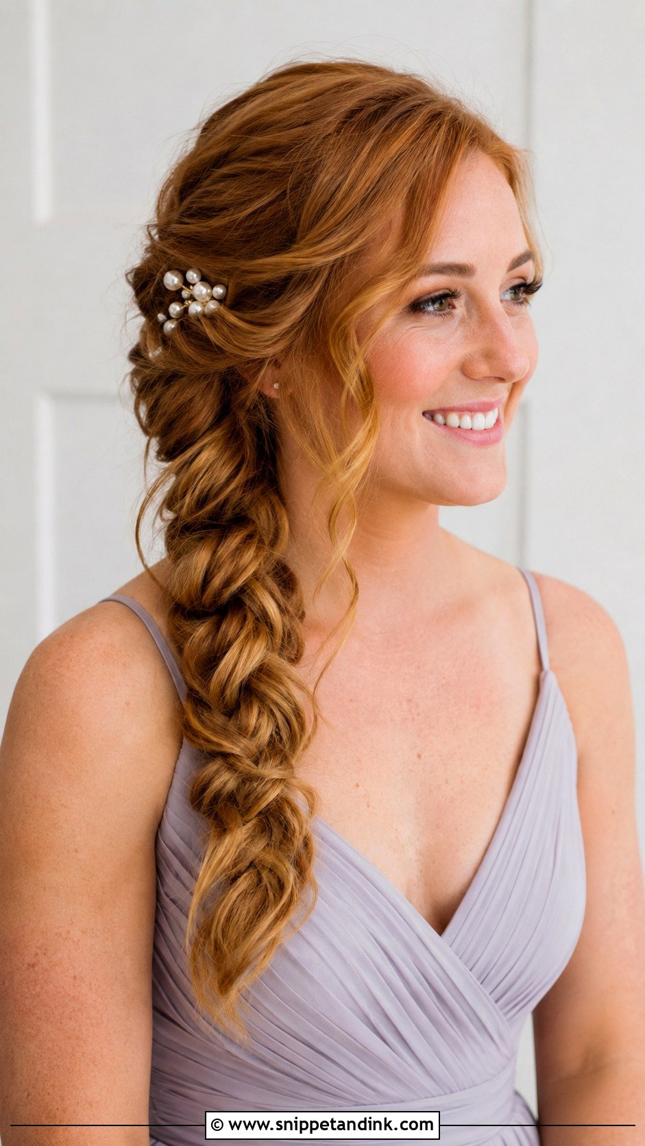 Side Braid Wedding Hairstyle - Snippet and Ink - 15 Quick Wedding Hairstyles