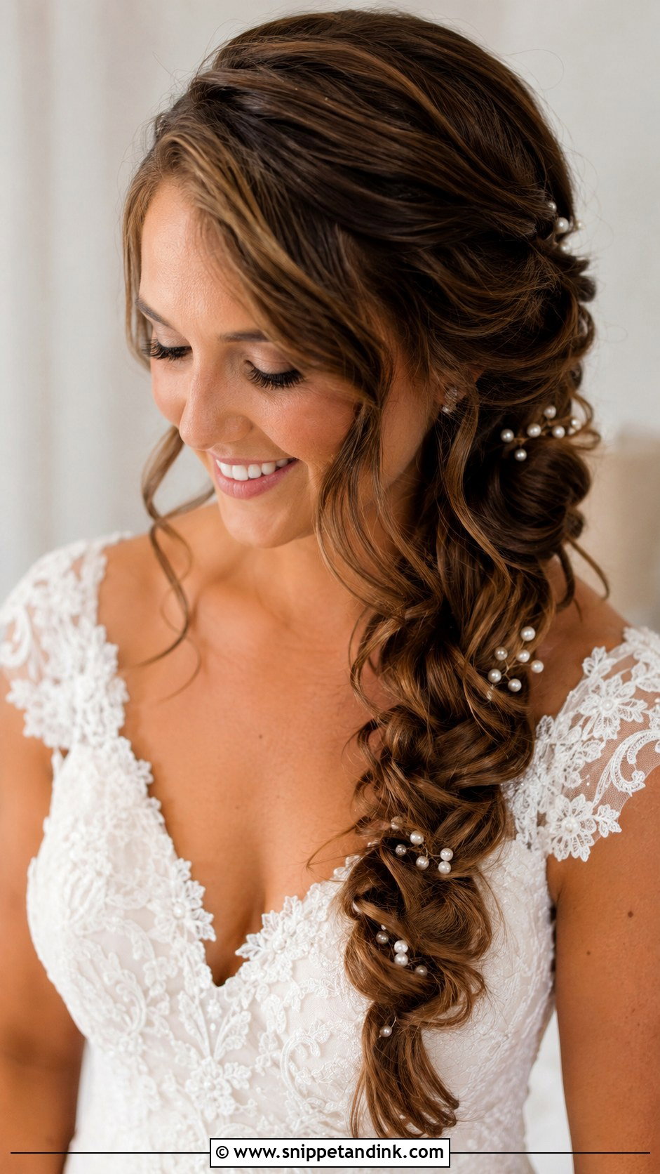 Side Braid Wedding Hairstyle For Long Hair - Snippet and Ink - 15 Wedding Hairstyles for Long Hair to the Side