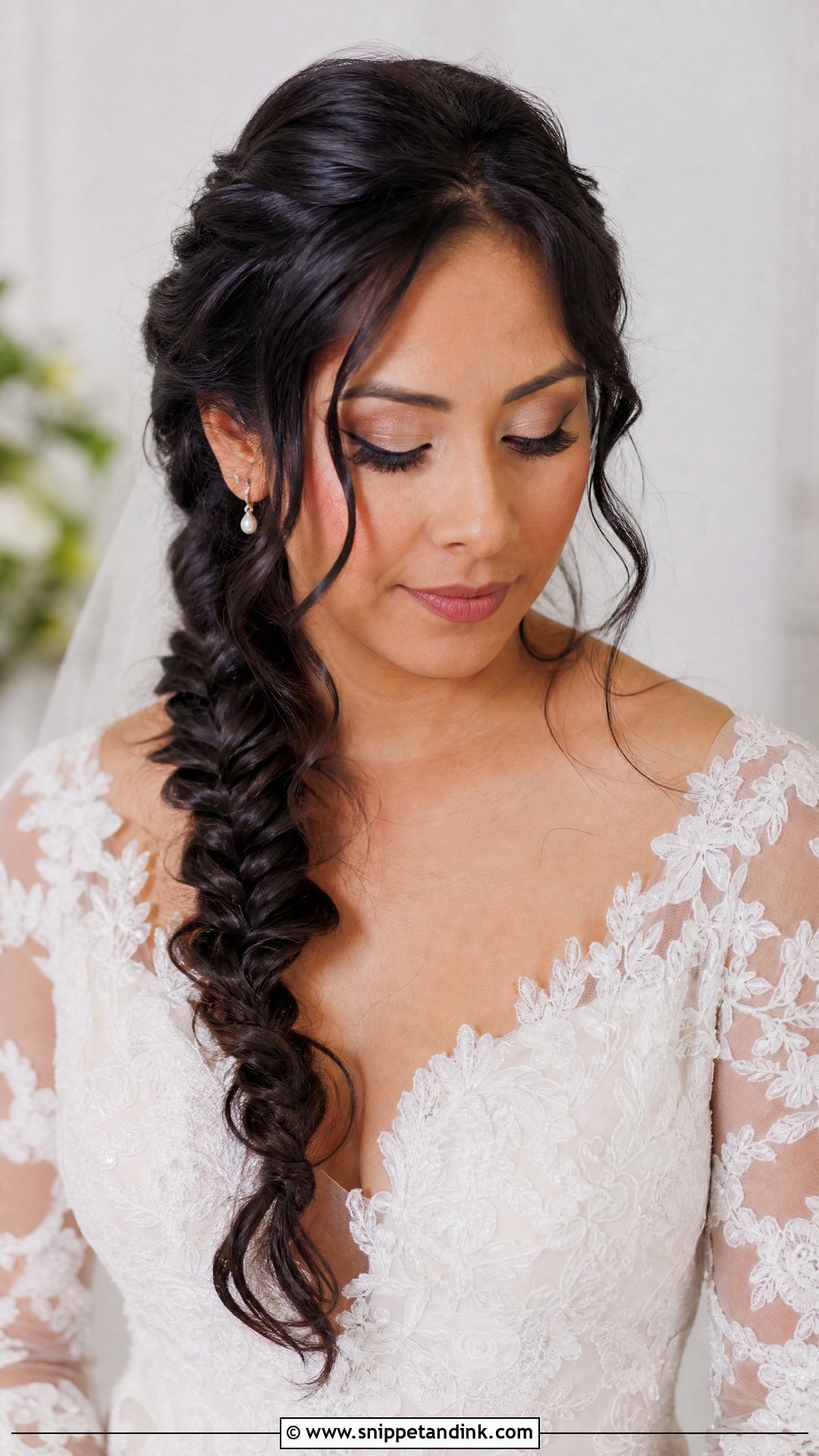Side Braid Wedding Hairstyle For Long Hair - Snippet and Ink - 15 Braided Wedding Style Ideas Hairstyles for Long Hair