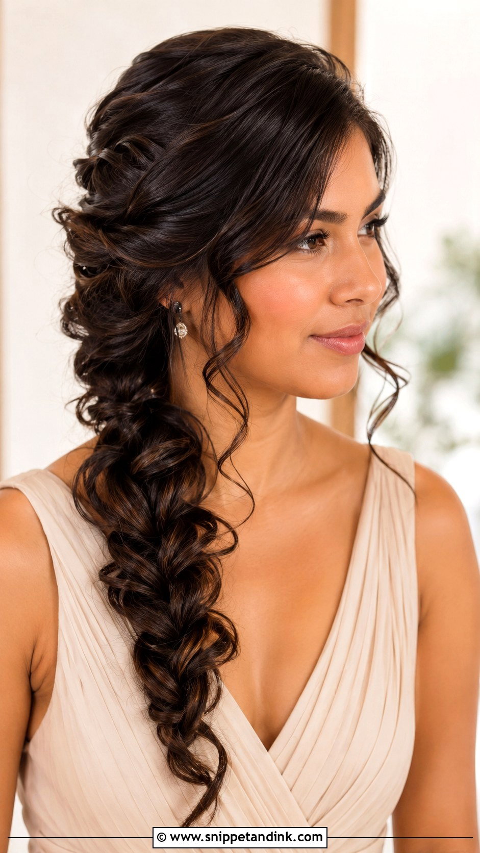 Side Braid Wedding Hairstyle Step By Step - Snippet and Ink - 15 Wedding Hairstyles Step By Step