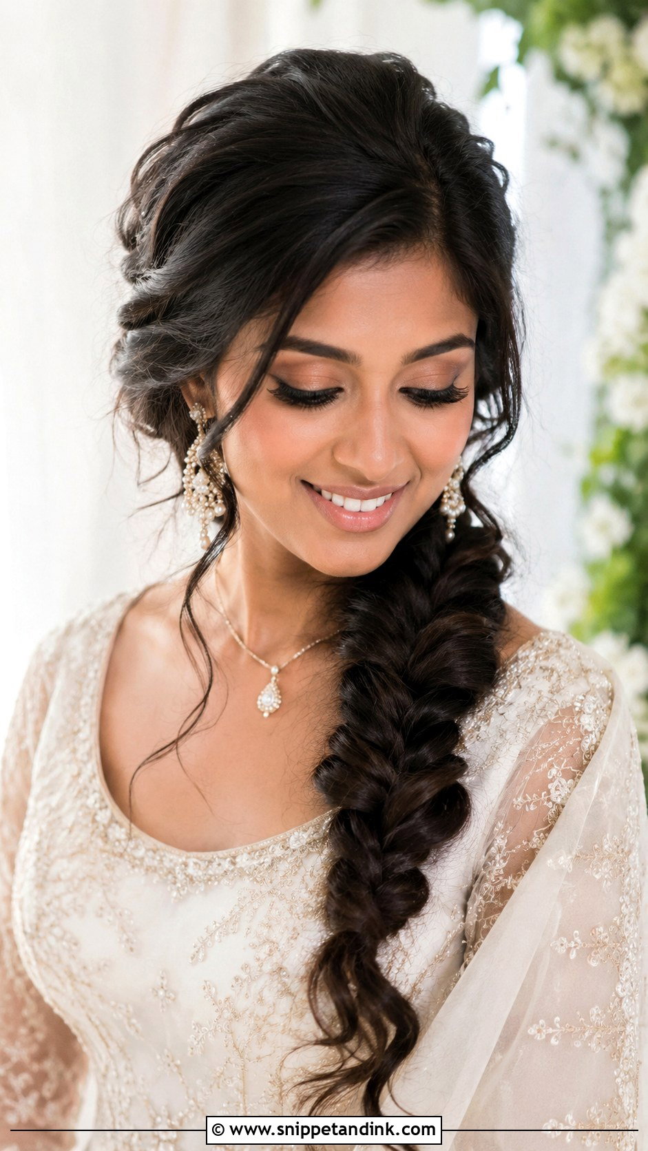 Side Braid Wedding Hairstyle Tutorial - Snippet and Ink - 15 Wedding Hairstyle Tutorial Videos