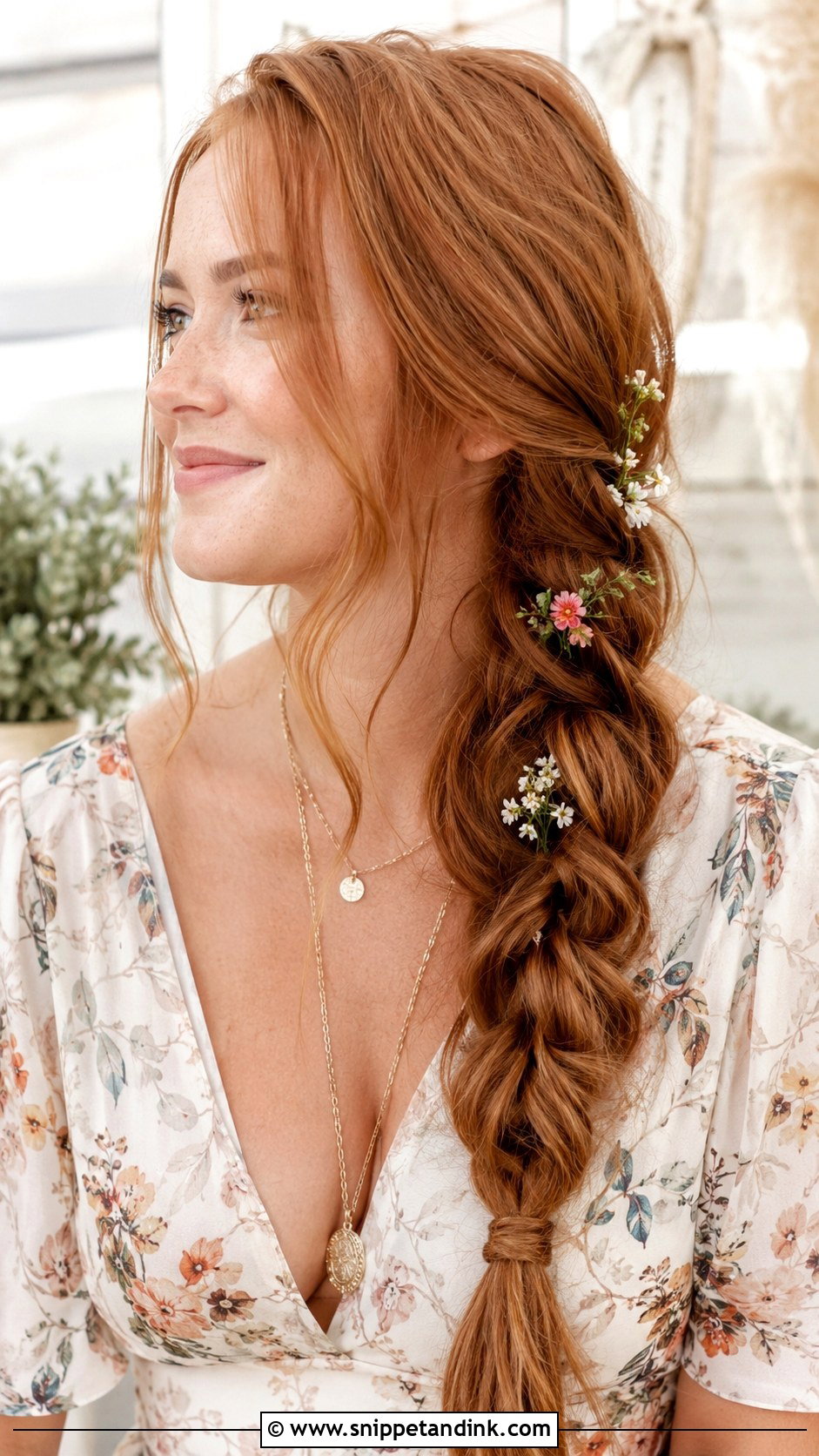 Side Braid for Engagement - Snippet and Ink - 20 Simple Hairstyle for Engagement Ideas