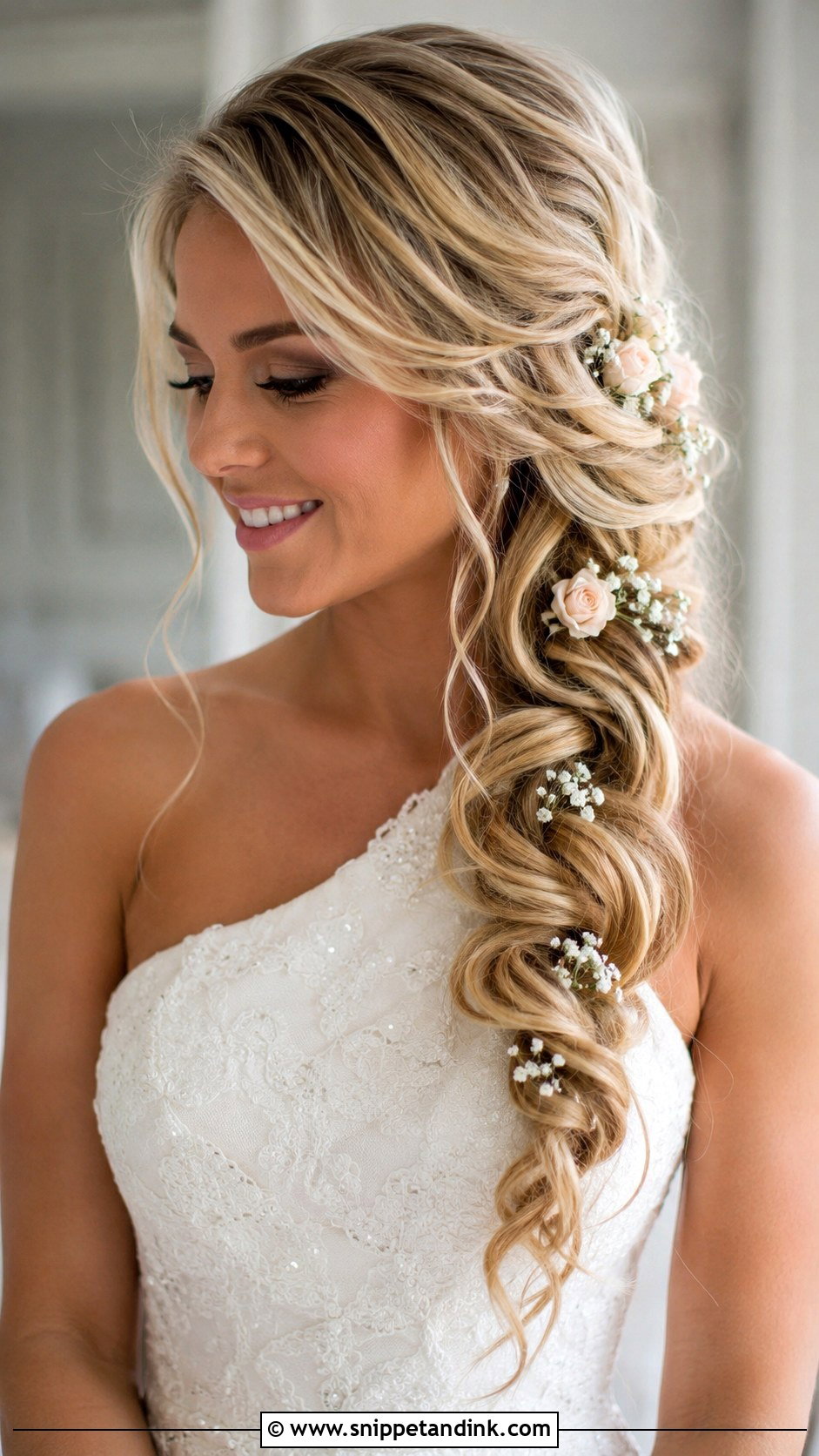 Side Braid for Long Hair - Snippet and Ink - 25 Bridal Braids for Long Hair