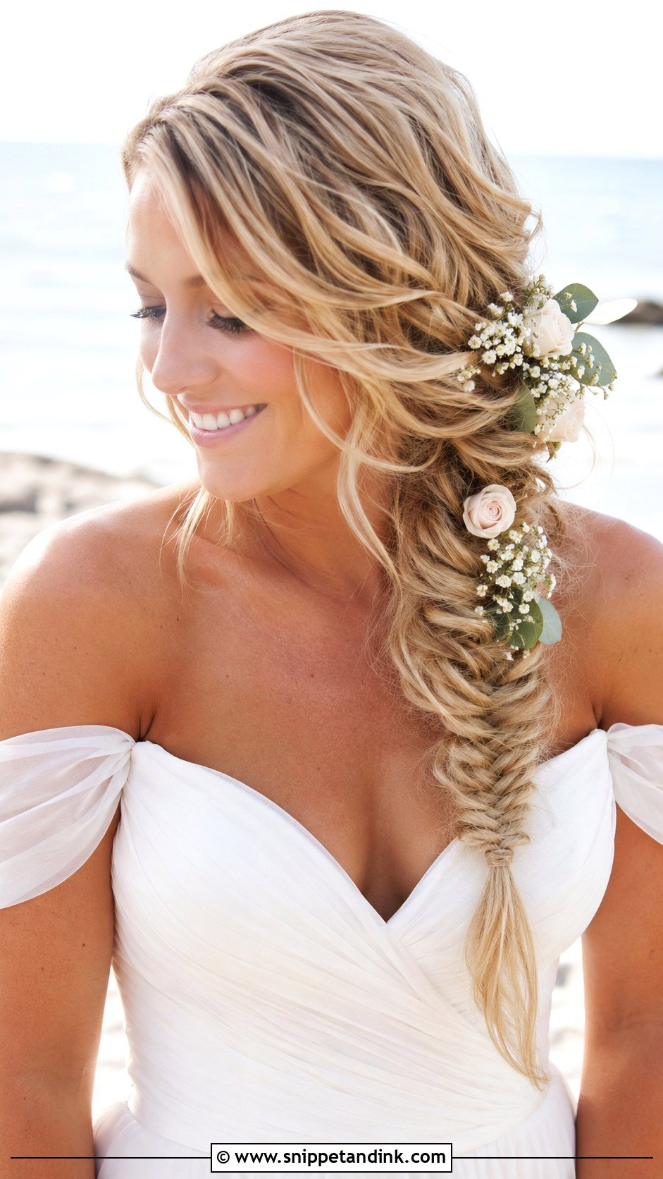 Side Braid for Wedding Day - Snippet and Ink - 20 Wedding Hair with Braids