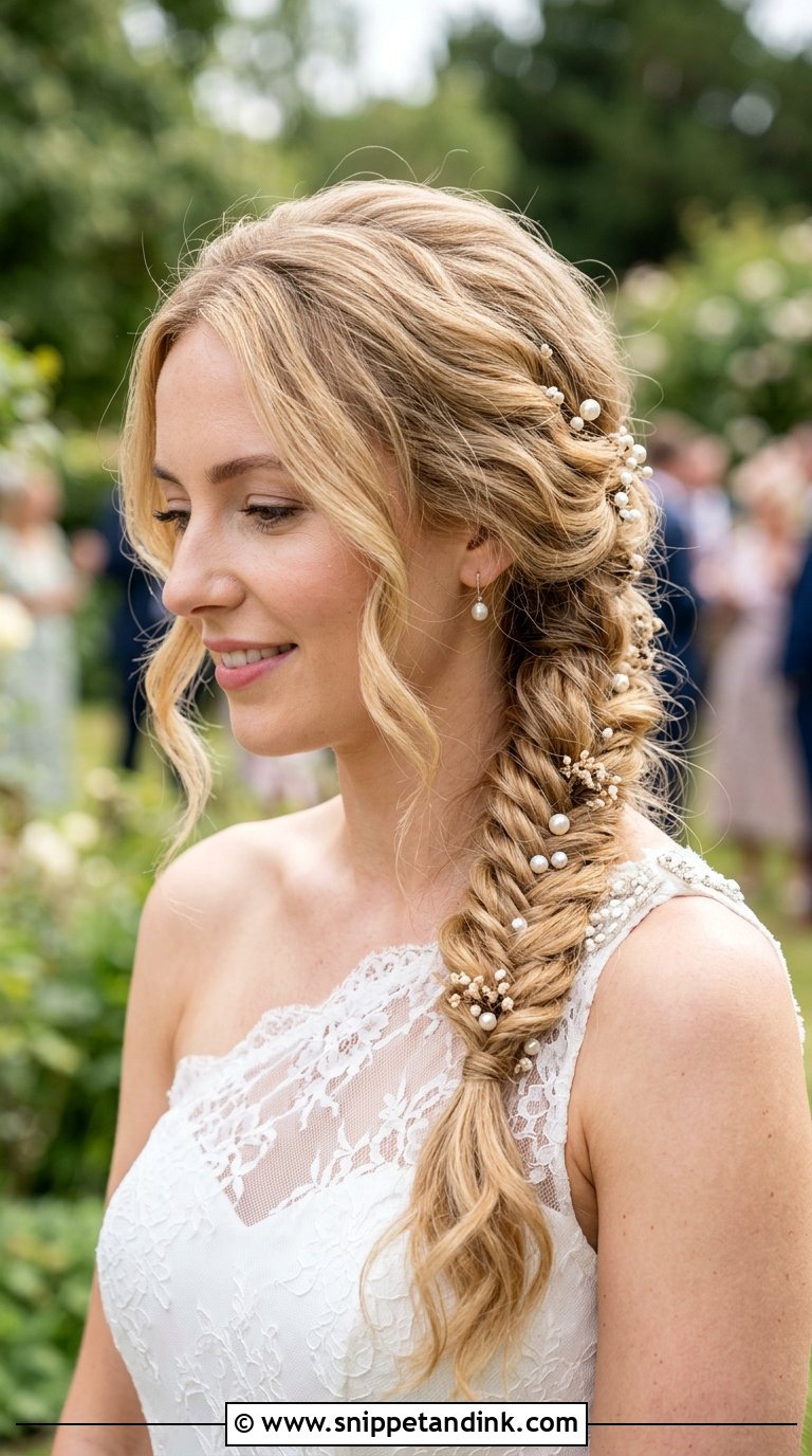 Side Braid for Wedding - Snippet and Ink - 20 Braids Hairstyles for Wedding