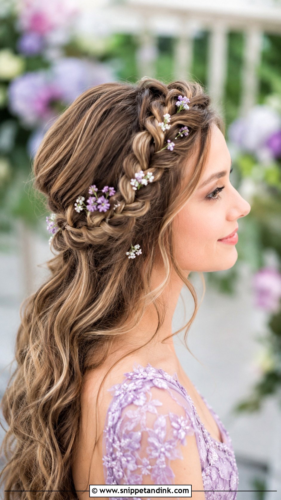 Side Braid with Ribbon - Snippet and Ink - 25 Kids Wedding Hairstyles