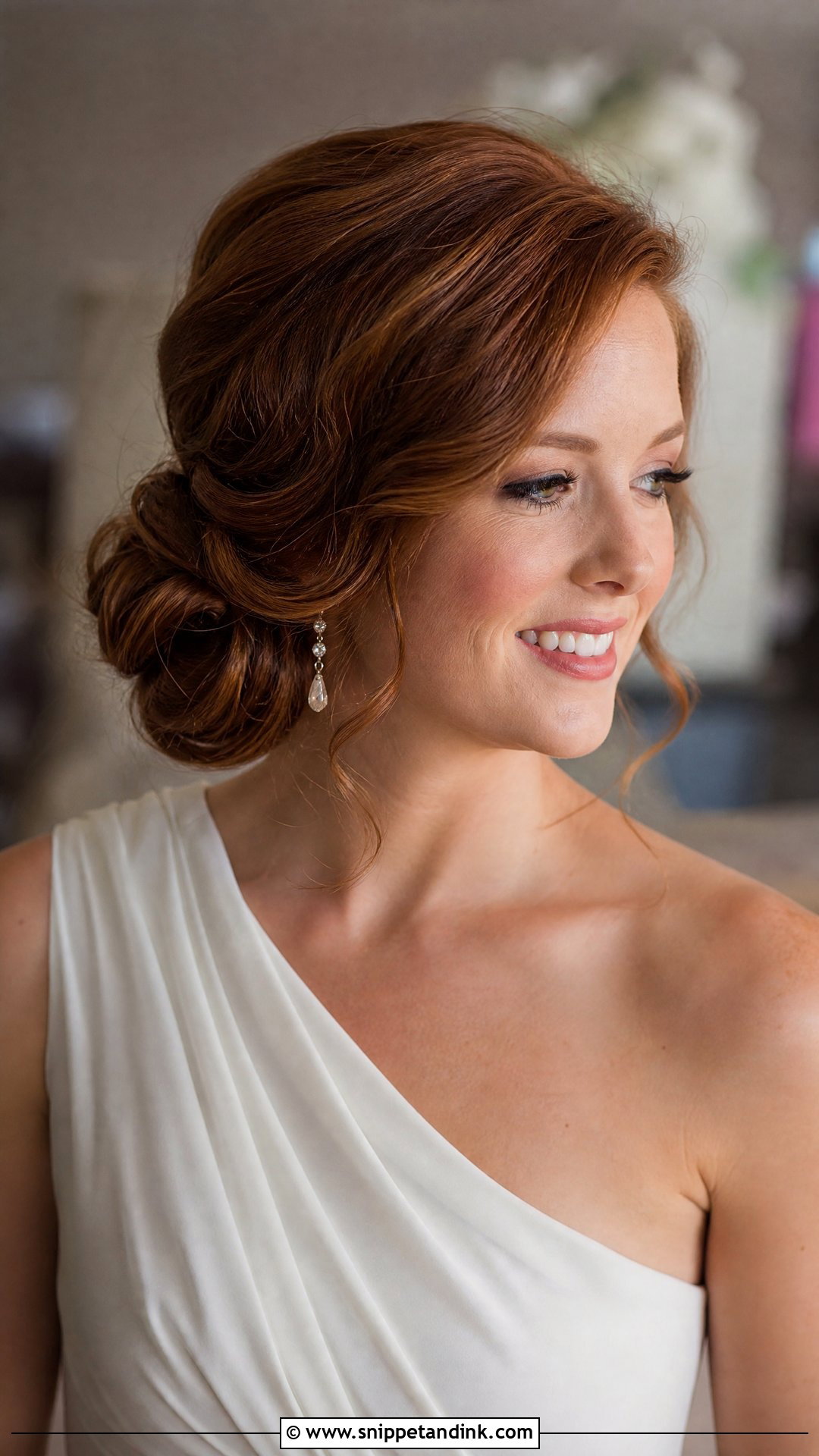 Side Bridal Chignon - Snippet and Ink - 15 Bridal Hair Chignon Ideas