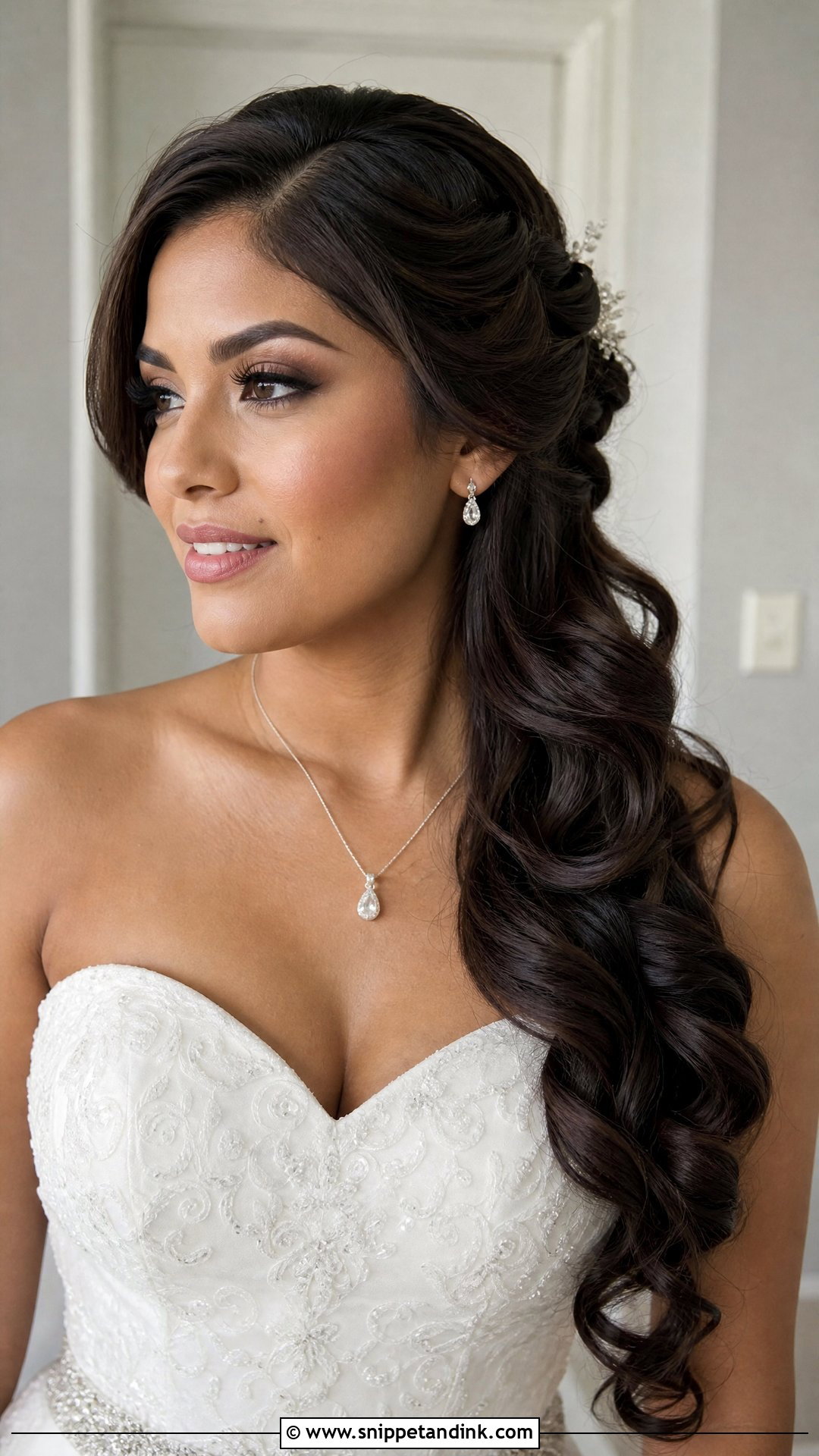 Side Bridal Ponytail - Snippet and Ink - 15 Bridal Pony Hairstyles
