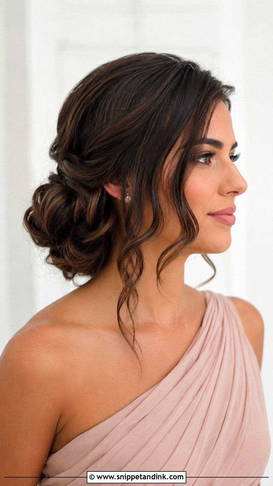 Side Bridesmaid Bun - Snippet and Ink - 25 Bridesmaid Bun Hairstyles