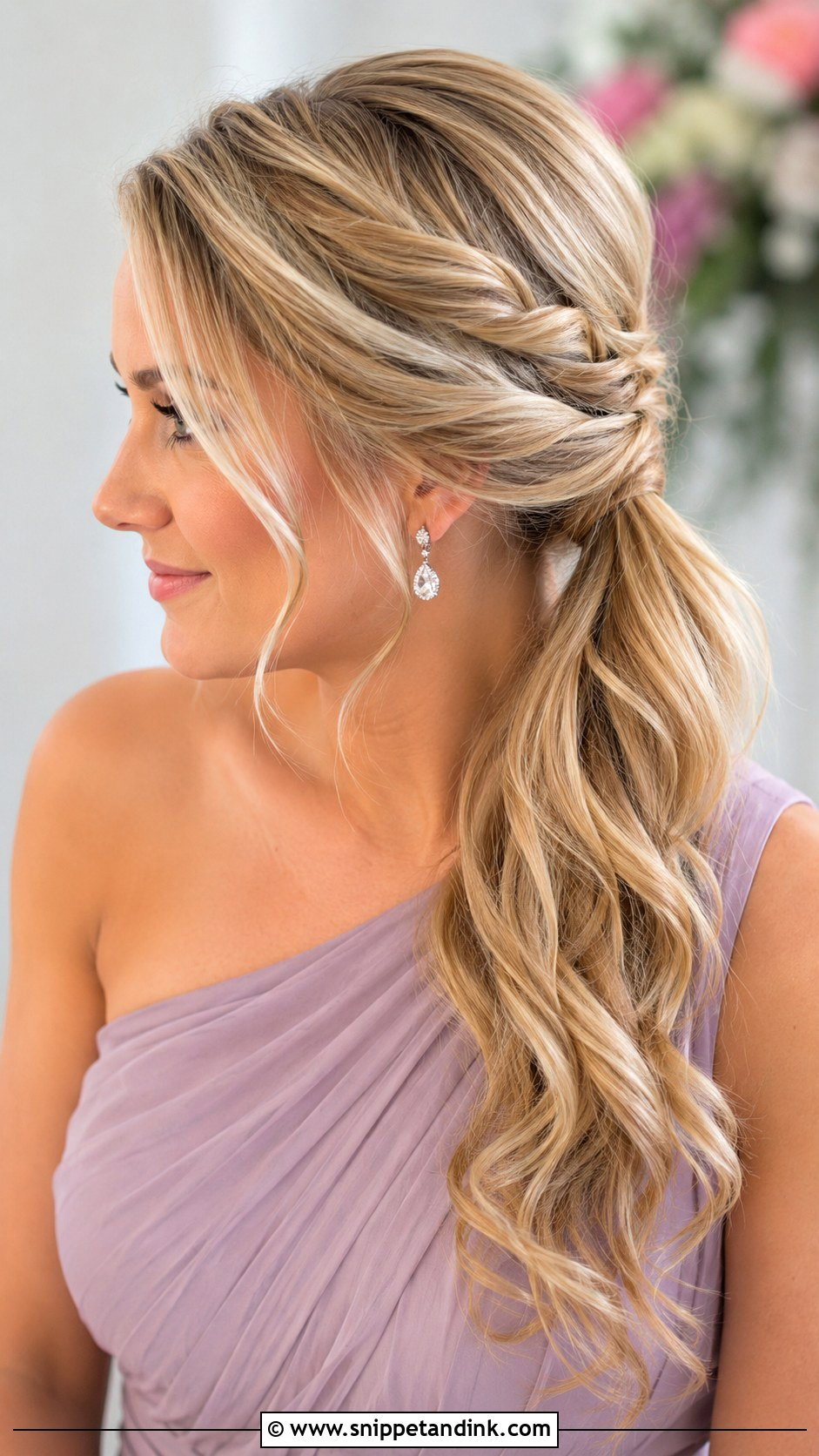 Side Bridesmaid Ponytail Updo - Snippet and Ink - 20 Bridesmaid Hair Updo Ponytail Ideas