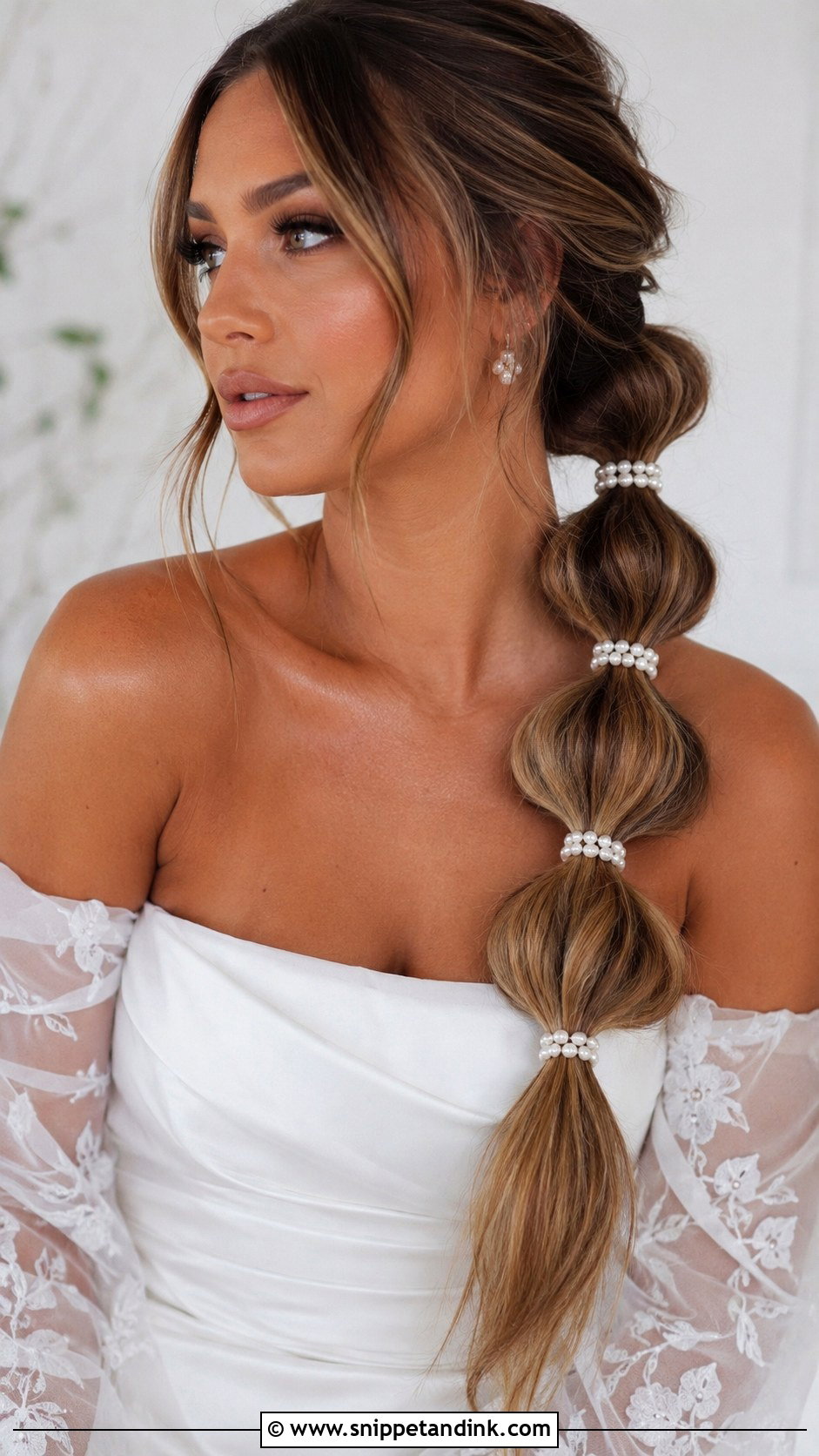 Side Bubble Braid - Snippet and Ink - 20 Side Braid Wedding Ideas