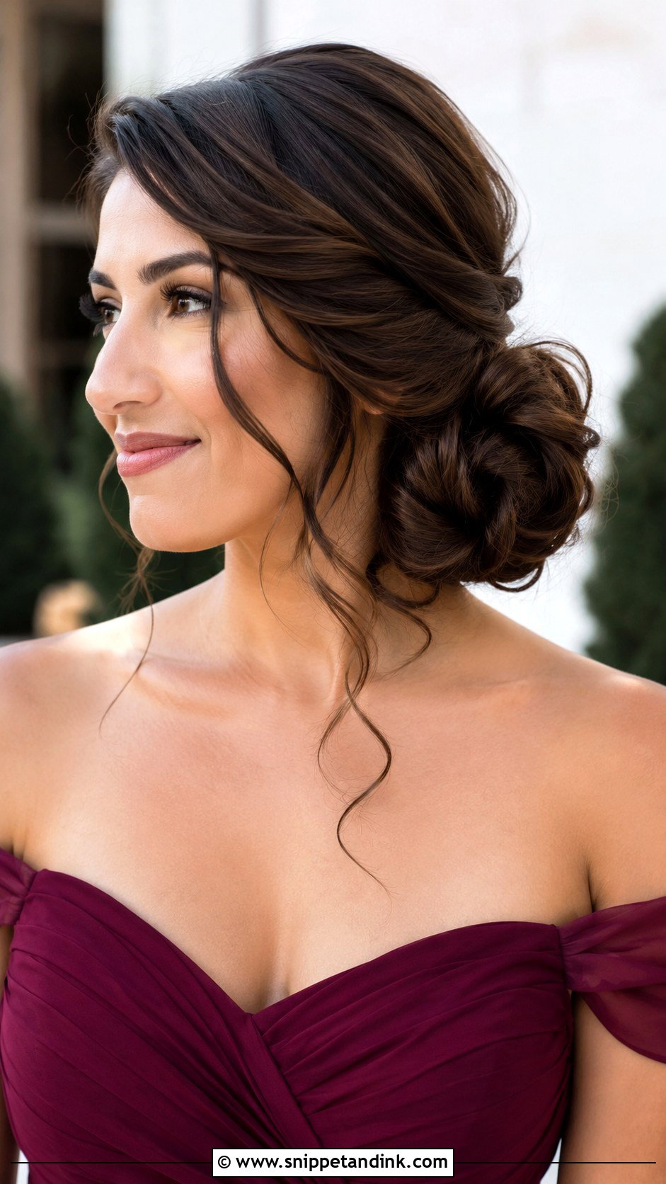 Side Bun Bridesmaid Hairstyle - Snippet and Ink - 25 Easy Bridesmaid Hairstyles