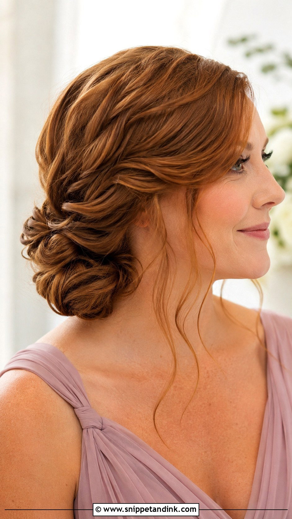 Side Bun Bridesmaid Hairstyle For Fine Hair - Snippet and Ink - 20 Bridesmaid Hairstyles for Fine Hair