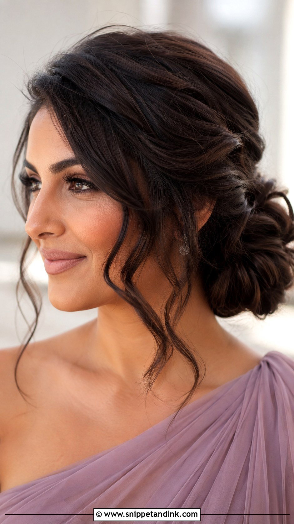 Side Bun Bridesmaid Updo - Snippet and Ink - 35 Bridesmaid Updo Hairstyles