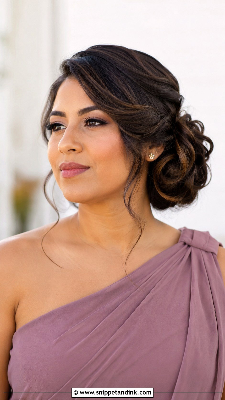 Side Bun Bridesmaid Updo - Snippet and Ink - 20 Bridesmaids Hair Updo Ideas