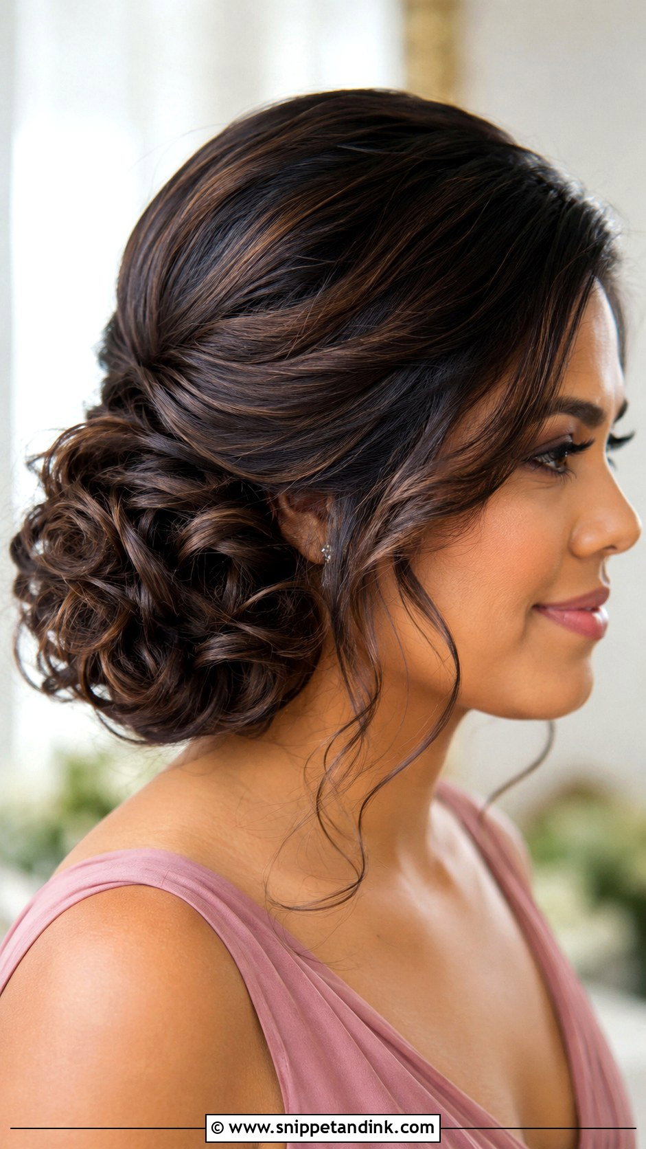 Side Bun Bridesmaid Updo - Snippet and Ink - 20 Easy Bridesmaid Hair Updo Ideas
