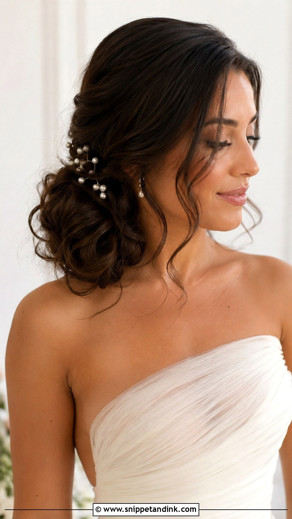 Side Bun For Bride Wedding Hair - Snippet and Ink - 20 Bun for Bride Wedding Hairstyles
