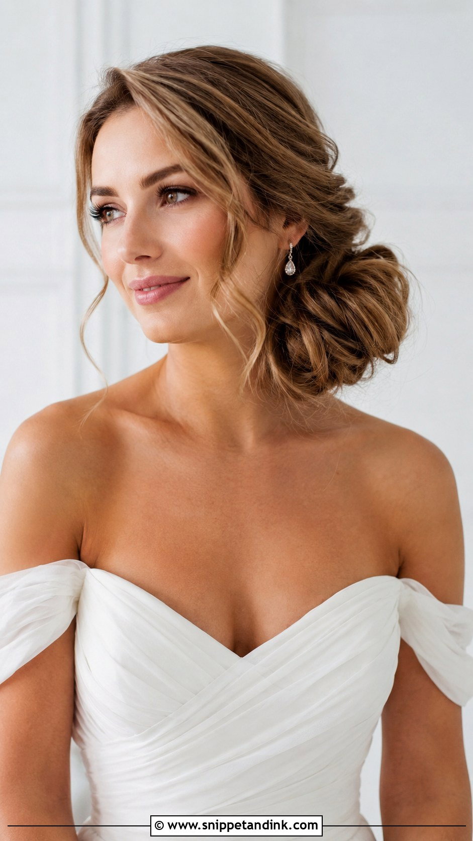 Side Bun Wedding Hairstyle - Snippet and Ink - 35 Bride Hairstyles