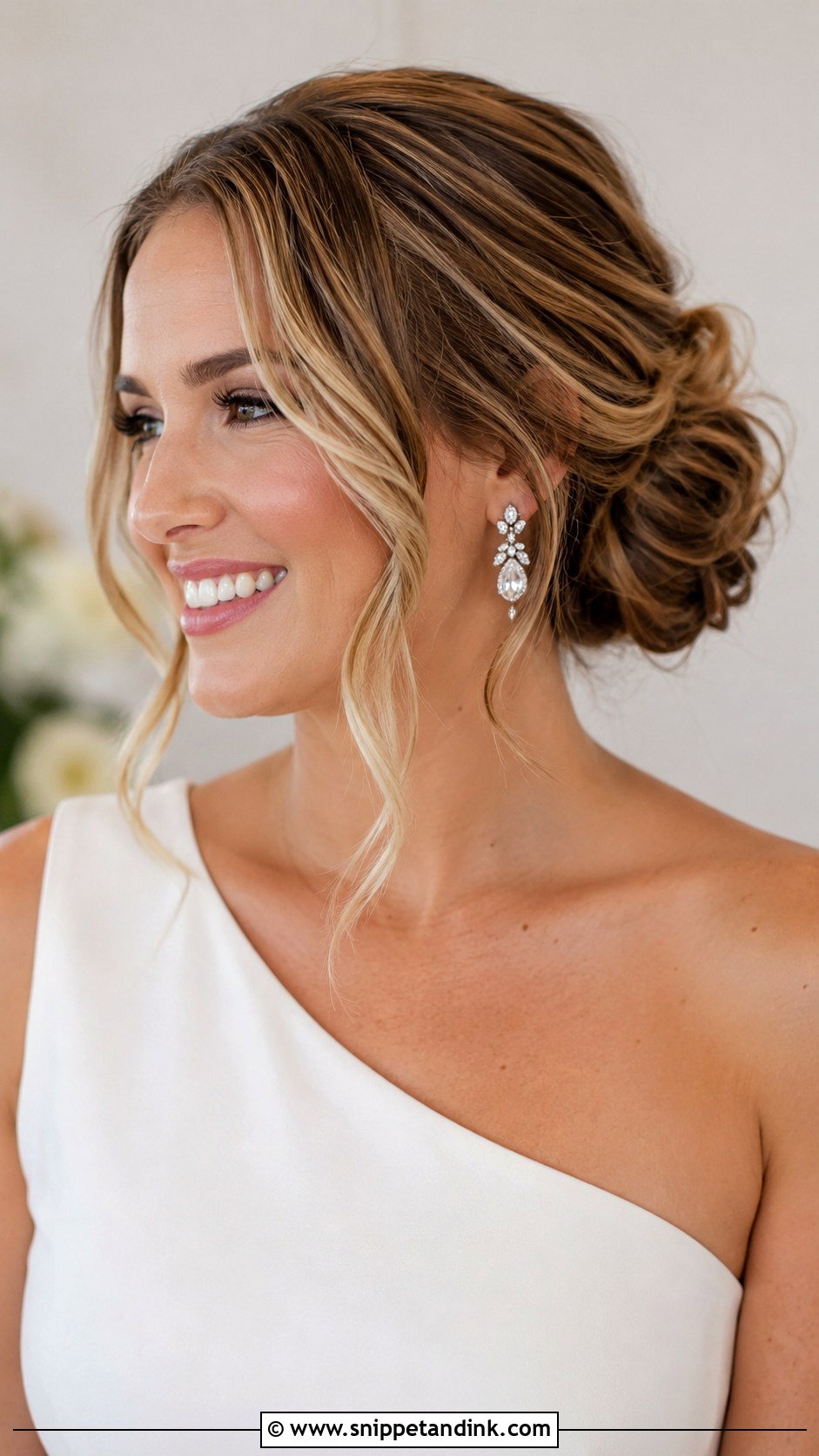 Side Bun Wedding Hairstyle - Snippet and Ink - 35 Hair Styles for Wedding