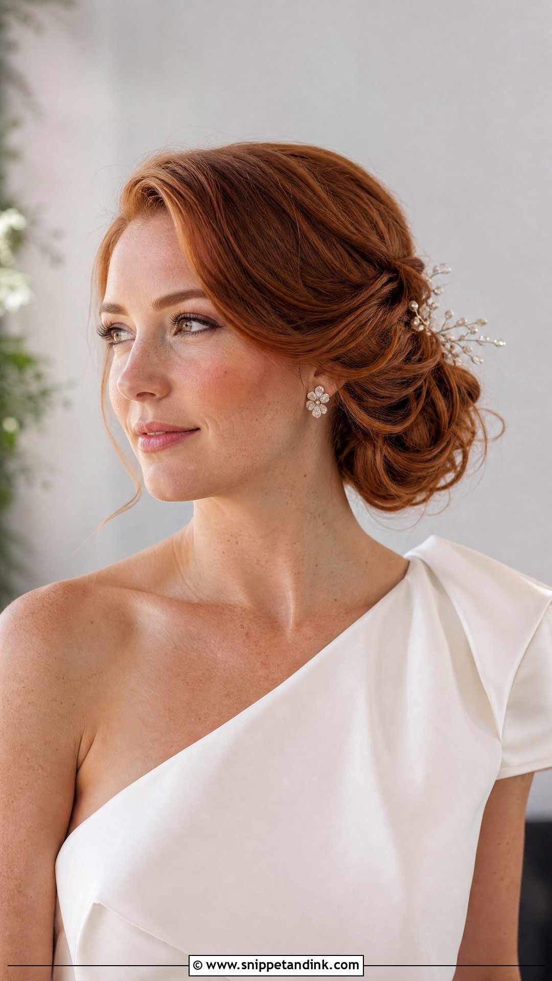 Side Bun Wedding Hairstyle - Snippet and Ink - 15 Classy Bun Wedding Hairstyles