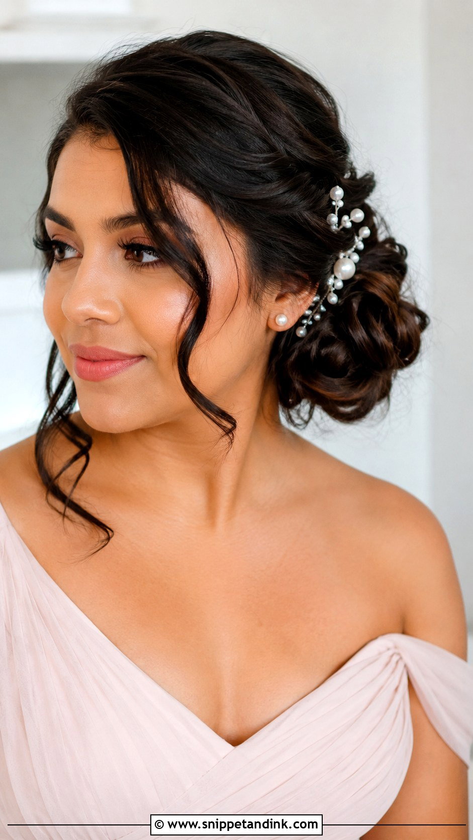 Side Bun Wedding Hairstyle - Snippet and Ink - 15 Self Hairstyle for Wedding Ideas