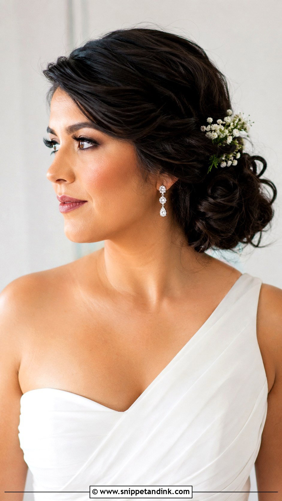 Side Bun Wedding Hairstyle - Snippet and Ink - 15 Tied Hairstyle for Wedding Ideas