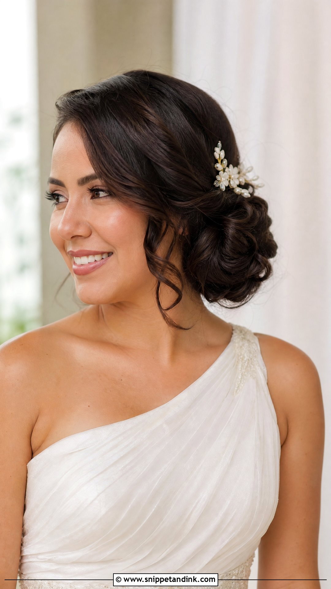 Side Bun Wedding Updo - Snippet and Ink - 15 Cute Updos for Wedding