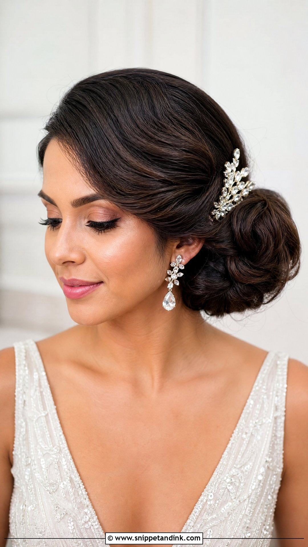 Side Bun Wedding Updo - Snippet and Ink - 15 Easy Updos for Wedding
