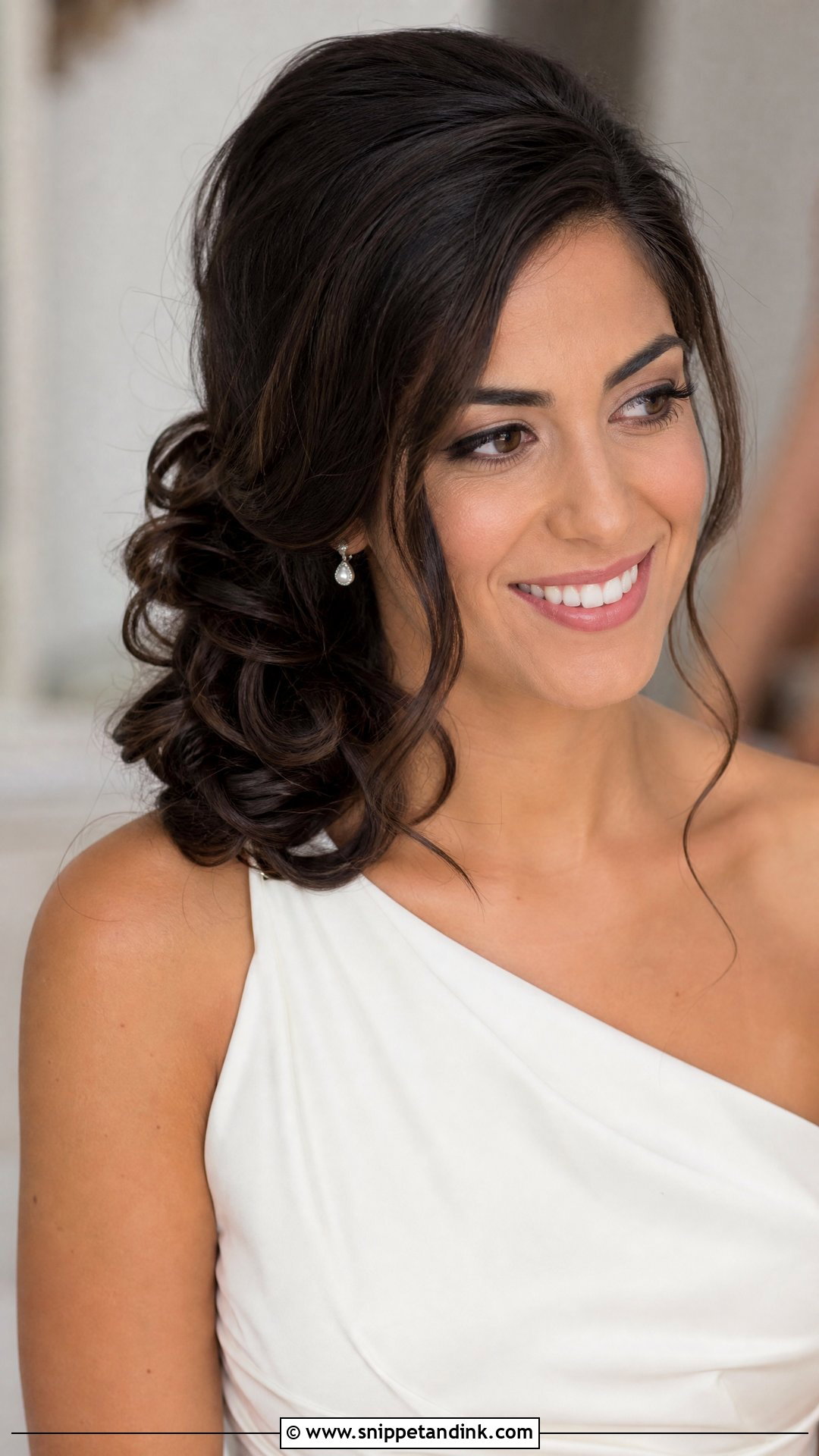Side Bun Wedding Updo - Snippet and Ink - 15 Easy Wedding Updo Ideas