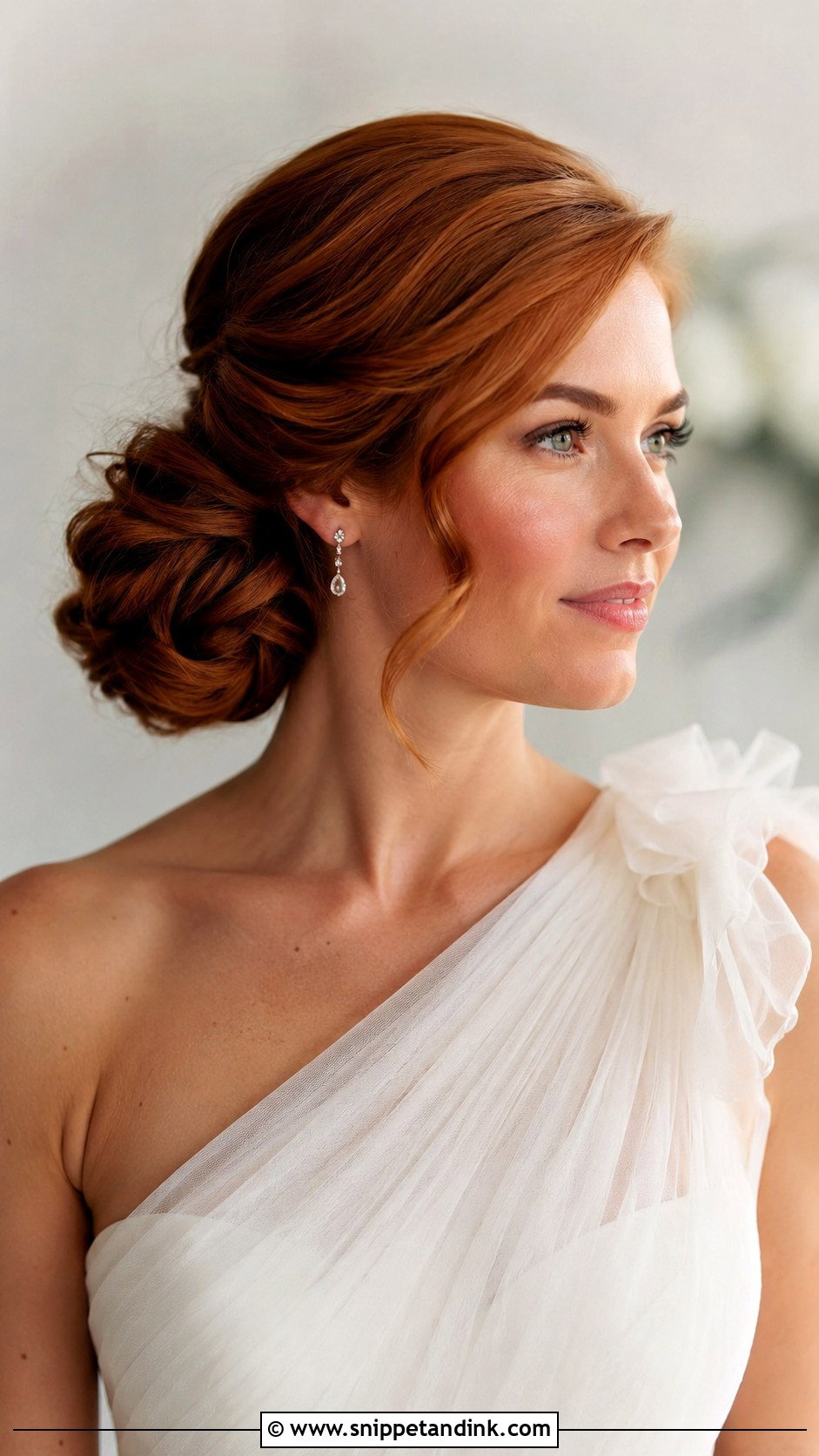 Side Bun Wedding Updo - Snippet and Ink - 15 Simple Wedding Hair Updo Ideas