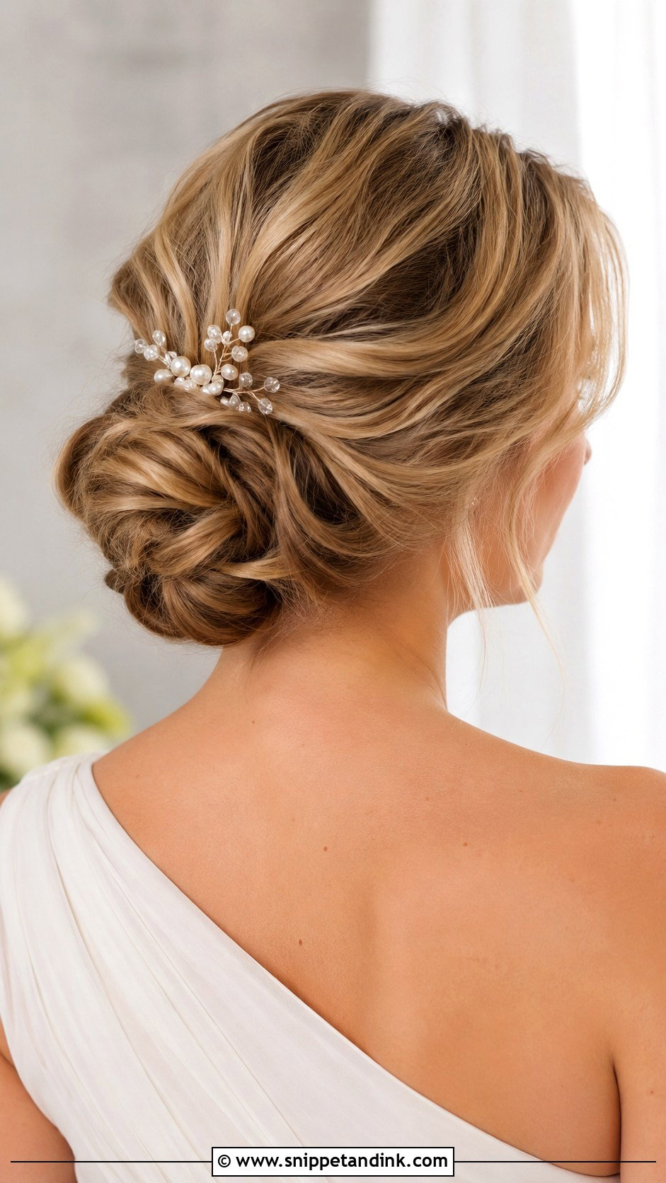Side Bun Wedding Updo - Snippet and Ink - 15 Updo Hairstyle Wedding Ideas