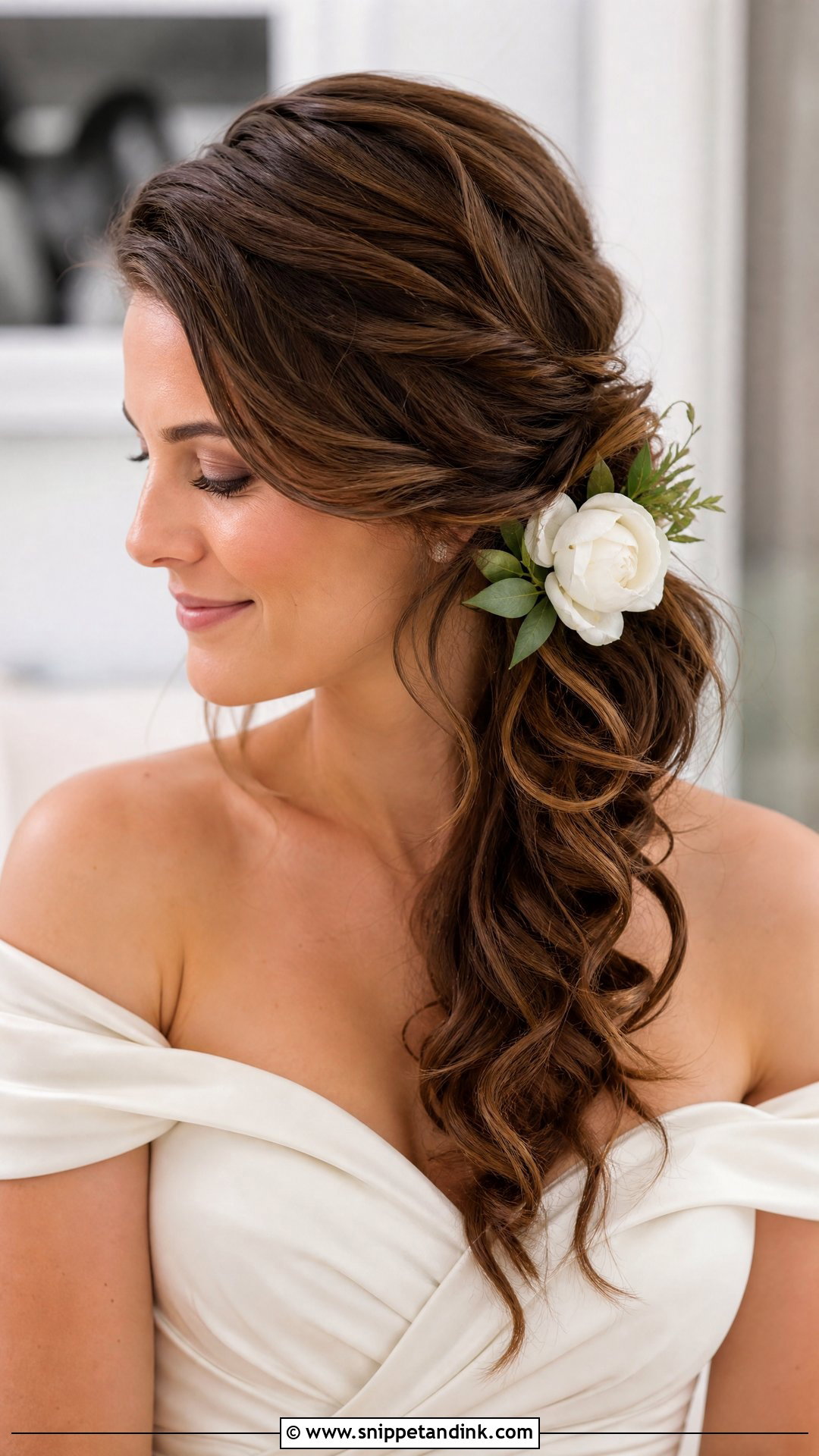 Side Bun for Bride - Snippet and Ink - 20 Bridal Buns Hairstyle