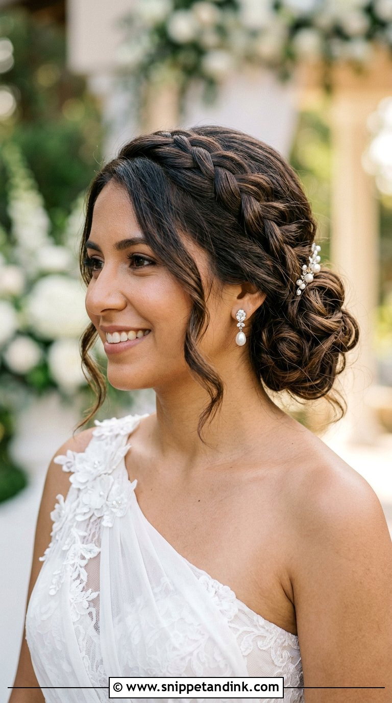 Side Bun for Wedding - Snippet and Ink - 20 Bun Hairstyle for Wedding Ideas