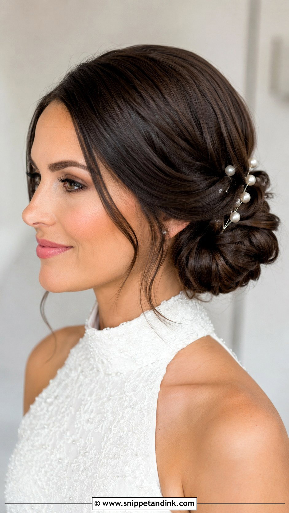 Side Chignon Wedding Hairstyle - Snippet and Ink - 15 Wedding Hairstyles to the Side