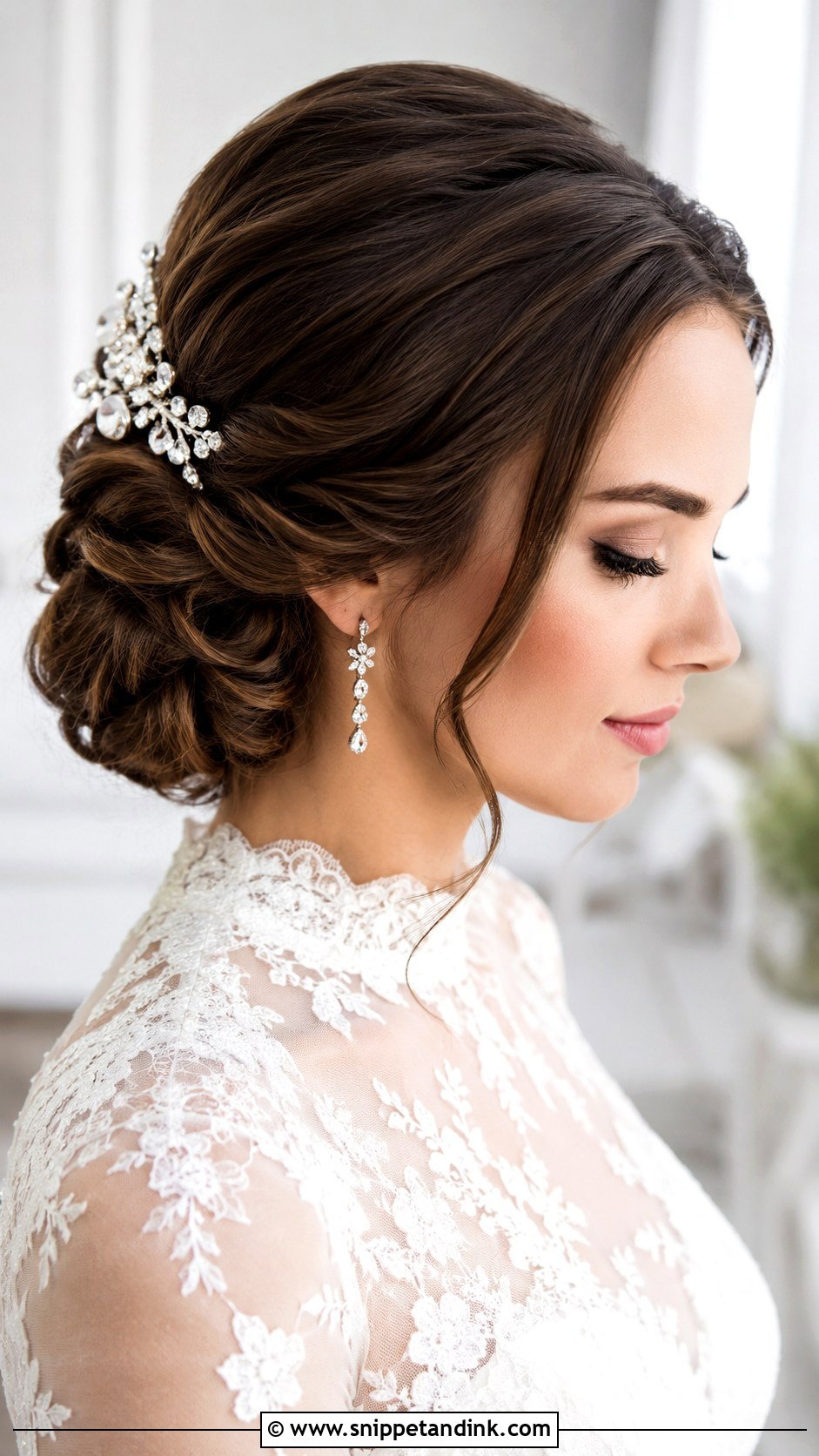 Side Chignon Wedding Hairstyle - Snippet and Ink - 15 Wedding Hairstyles for Long Hair to the Side