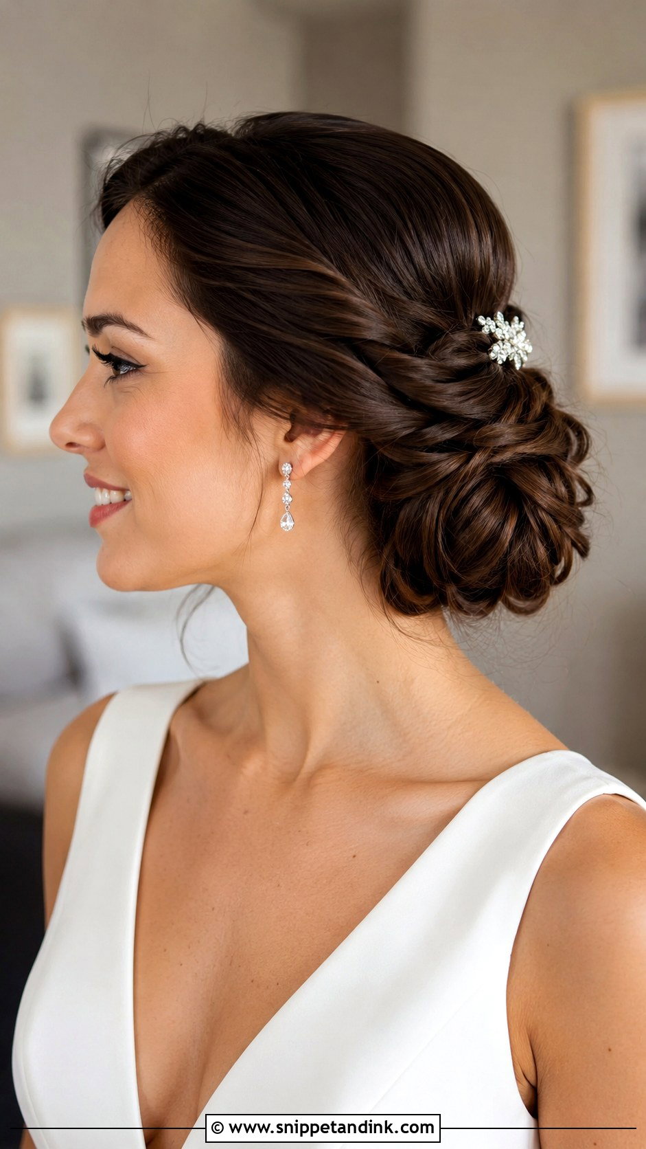 Side Chignon With Twists - Snippet and Ink - 30 Side Wedding Hairstyles