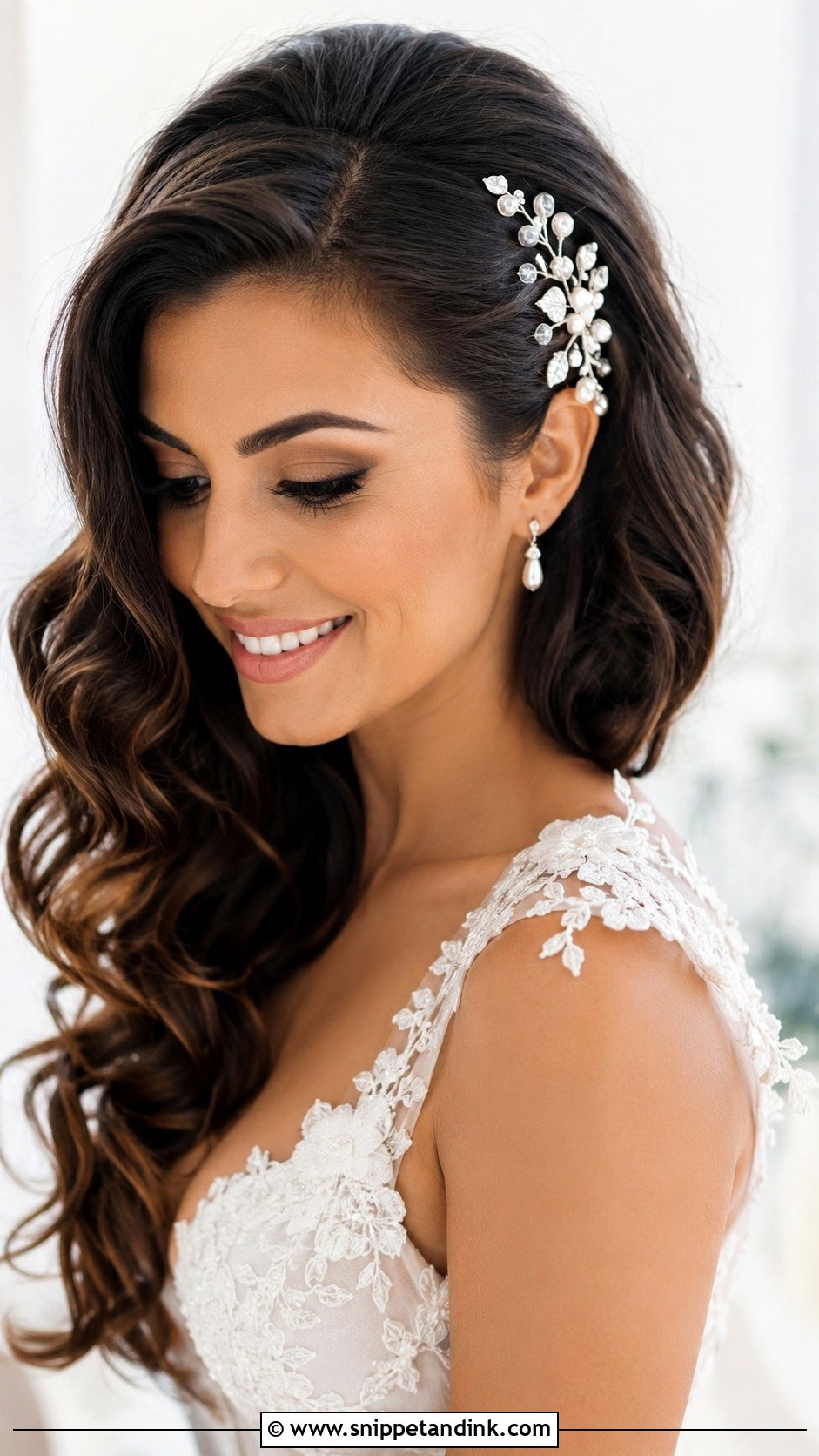 Side Comb Wedding Hair Fascinator - Snippet and Ink - 15 Wedding Hair Fascinator Ideas