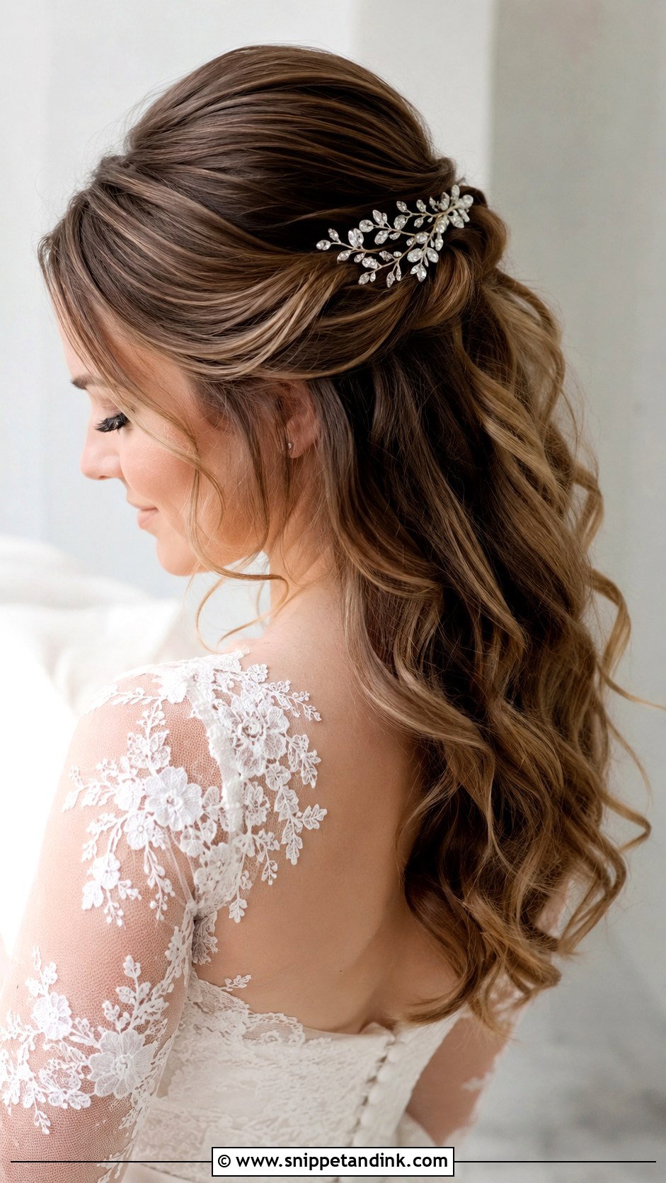 Side Comb for Half Up Half Down - Snippet and Ink - 25 Hair Pieces for Wedding