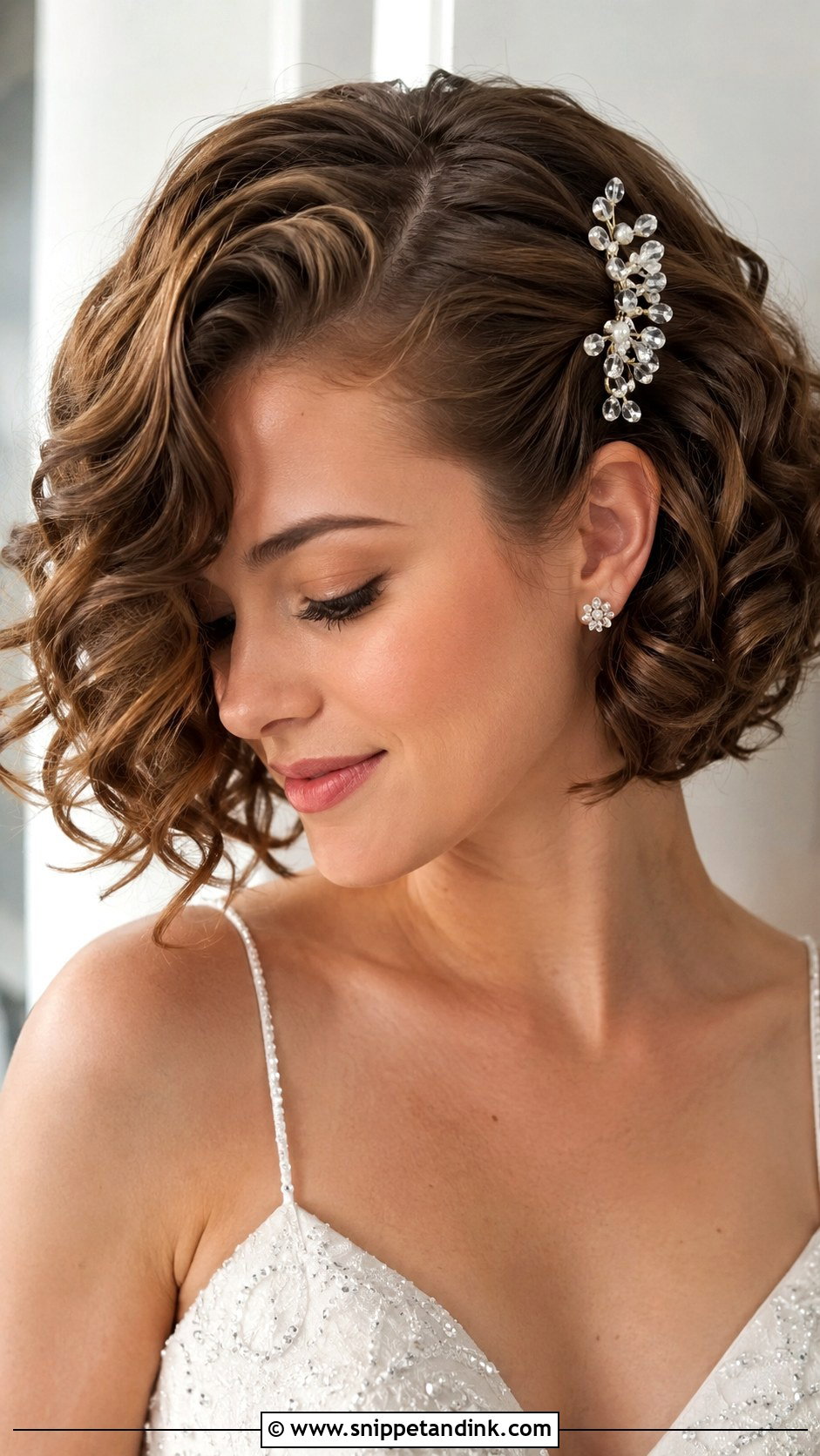 Side Curls For Short Hair - Snippet and Ink - 20 Side Curls Wedding Hair