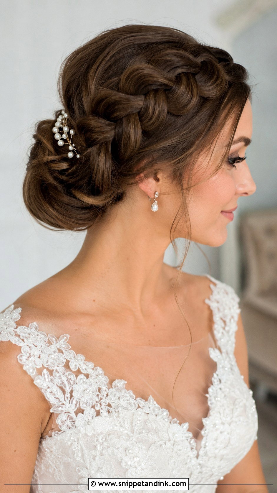 Side Dutch Braid Updo - Snippet and Ink - 20 Side Bridal Hairstyles